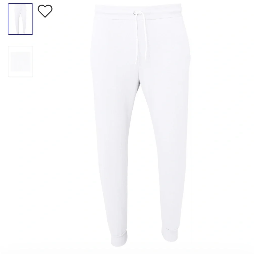 NWOT Bella Canvas White Sweat Pants